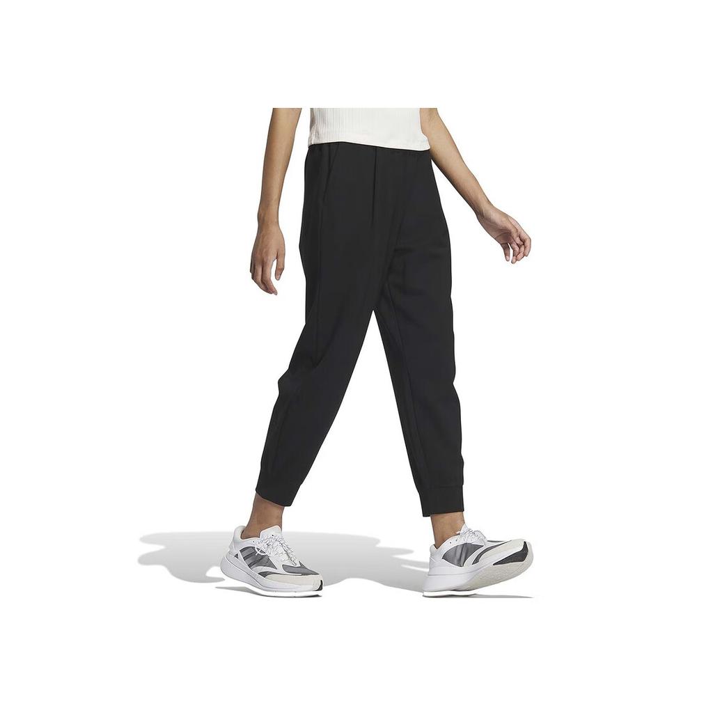 Adidas Solid Color Logo Joggers Women Bottoms Black IM8830