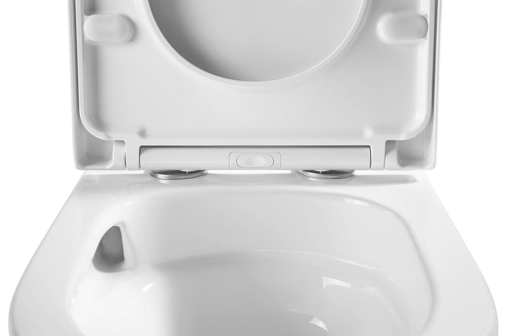 Wall-hung toilet bowl vortico 53.5 CM tornado with W/O seat white