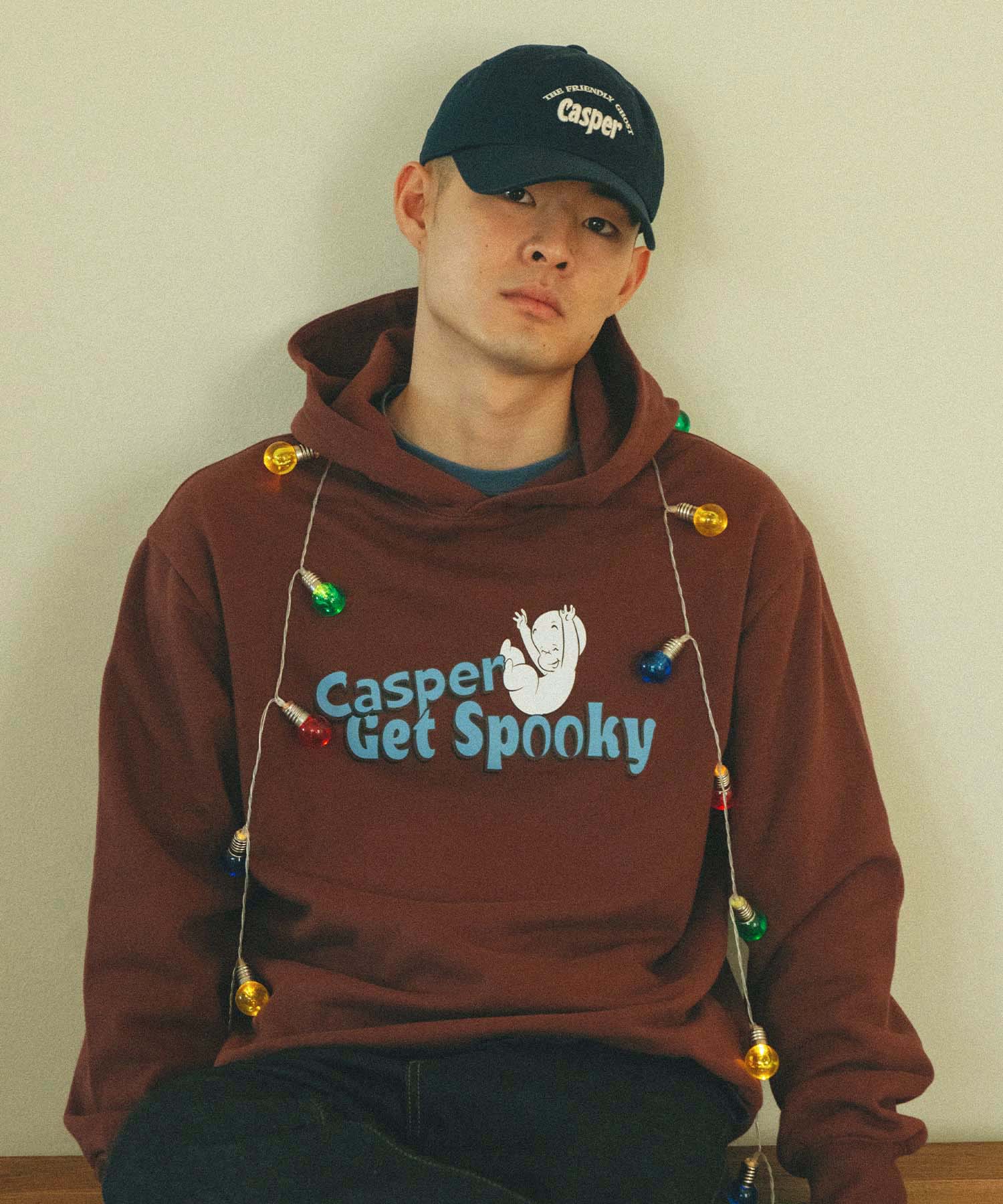Толстовка Plack Casper X Plac Spooky Casper Коричневая Brown/S