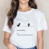 Dinosaur Short Sleeve Tshirt Ladies Casual Simple T-Shirt Cute Girl Casual Tops Tees Summer Fashion Women T-Shirt