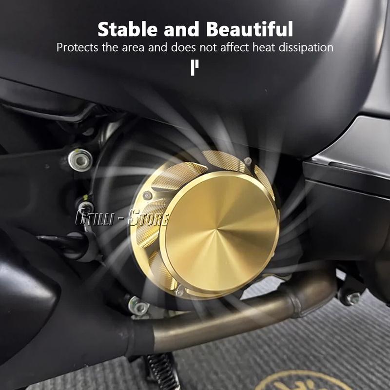 Motorcycle Accessories CNC Aluminum Fan Cover Engine Radiator Guard For Vespa Sprint 150 Sprint150 Primavera 150