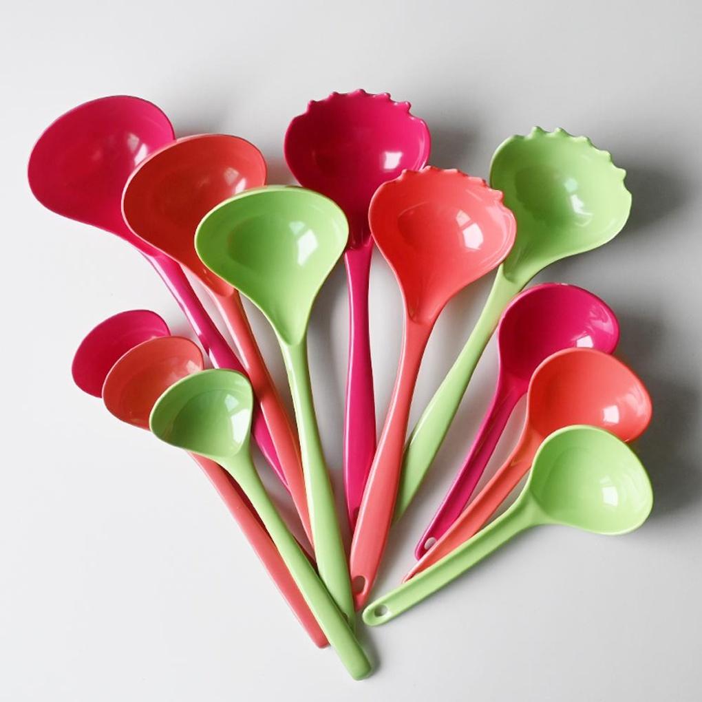Crayon Pastel Melamin Kochgeschirr Schöpfkelle Groß
