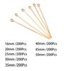 200Pcs/lot 10-50mm Flat Head Ball Head Eye Head Pins Connectors For Necklace Pendant DIY Jewelry Making Accessories Supplies