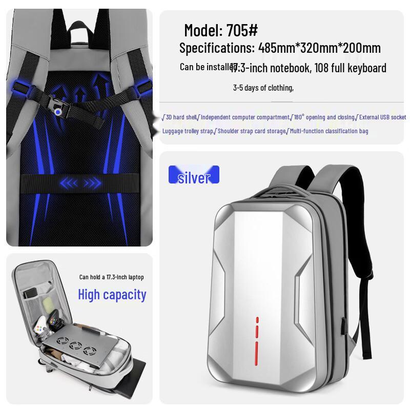 

Li Shen Hard Shell Gaming Laptop Backpack