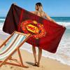 Telo Mare Raw MUFC Passion Print, Telo Grande Morbido Asciugatura Rapida per Spiaggia Campeggio Nuoto