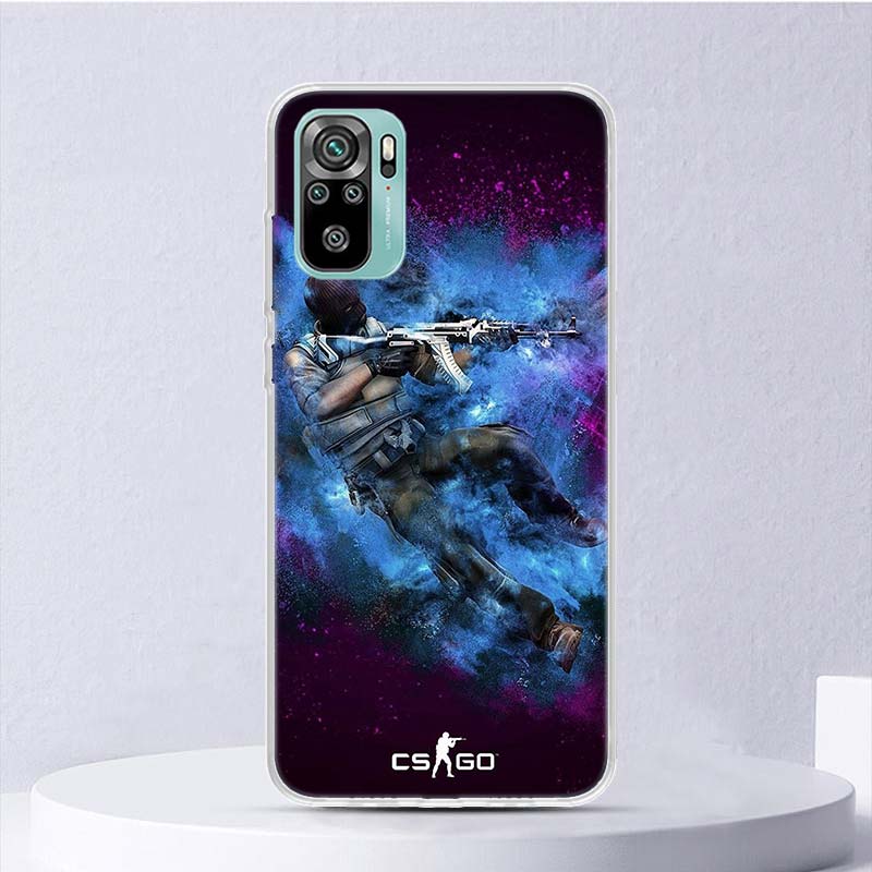 Counter Strike Cs Go Soft Case For Xiaomi Redmi Note 14 13 12S 11S 10S 12 Pro Plus Phone Cover 11 10 11E 11T Note14 Shell Coque