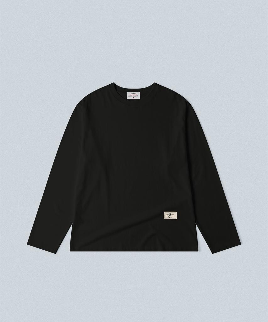 ANNEHEARTS Essential Cotton Tee_Black
