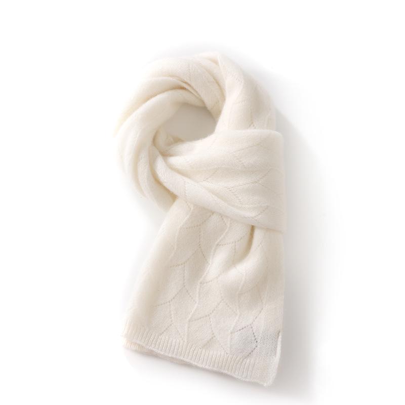 Women's Goat Cashmere Knit Scarf - Autumn/Winter Neck Warmer