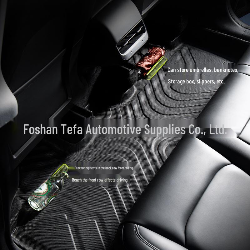 Tesla Model 3/Y TPE Full Surround Floor Mats - Car Foot Pads and Modification Accessories