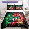 Set Biancheria da Letto Stampata Calcio Portogallo 3 Pezzi Set Copriletto Traspirante Accogliente come Regalo per la Casa Nuova o per le Feste