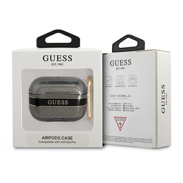 Guess  Guaphhtsk Airpods Pro Coverczarny/Black Strap Collection