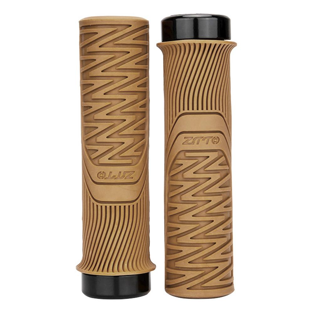 

Bike Handlebar Grips Anti-Slip Mountain Bike Grips Shock Absorbing MTB Cycling Handle for MTB Folding Bike коричневий