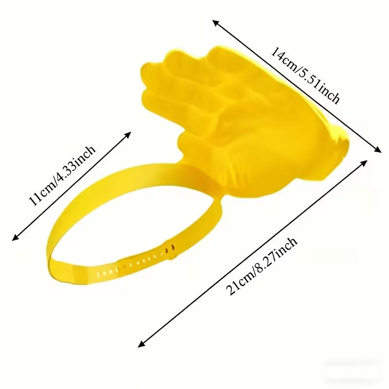 Creative palm-shaped sun hat, funny hand-shaped headband sun hat, summer outdoor UV protection hat, open visor sun hat One Size