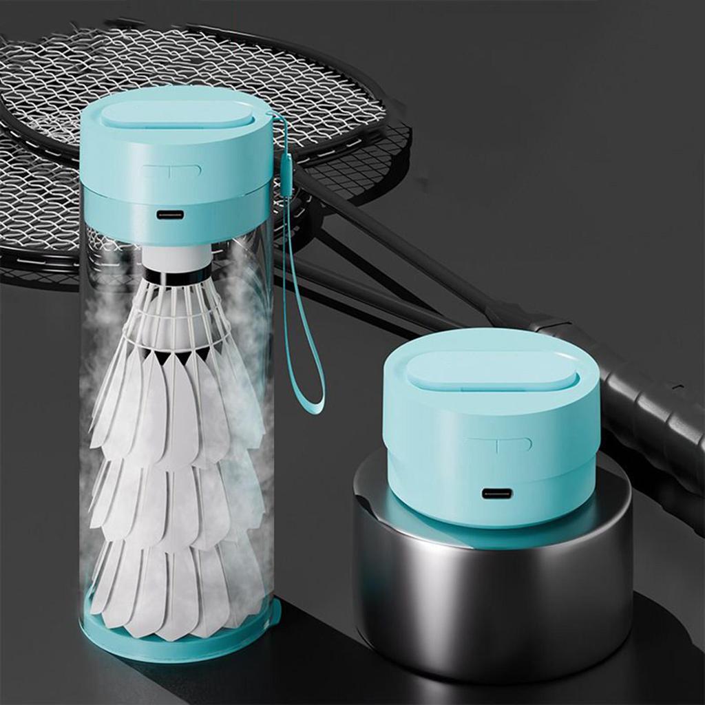 Badminton tillbehör Bollvärmare Bärbar luftfuktare med batteri Lättvikt för träning Sportpresent för pojkar flickor