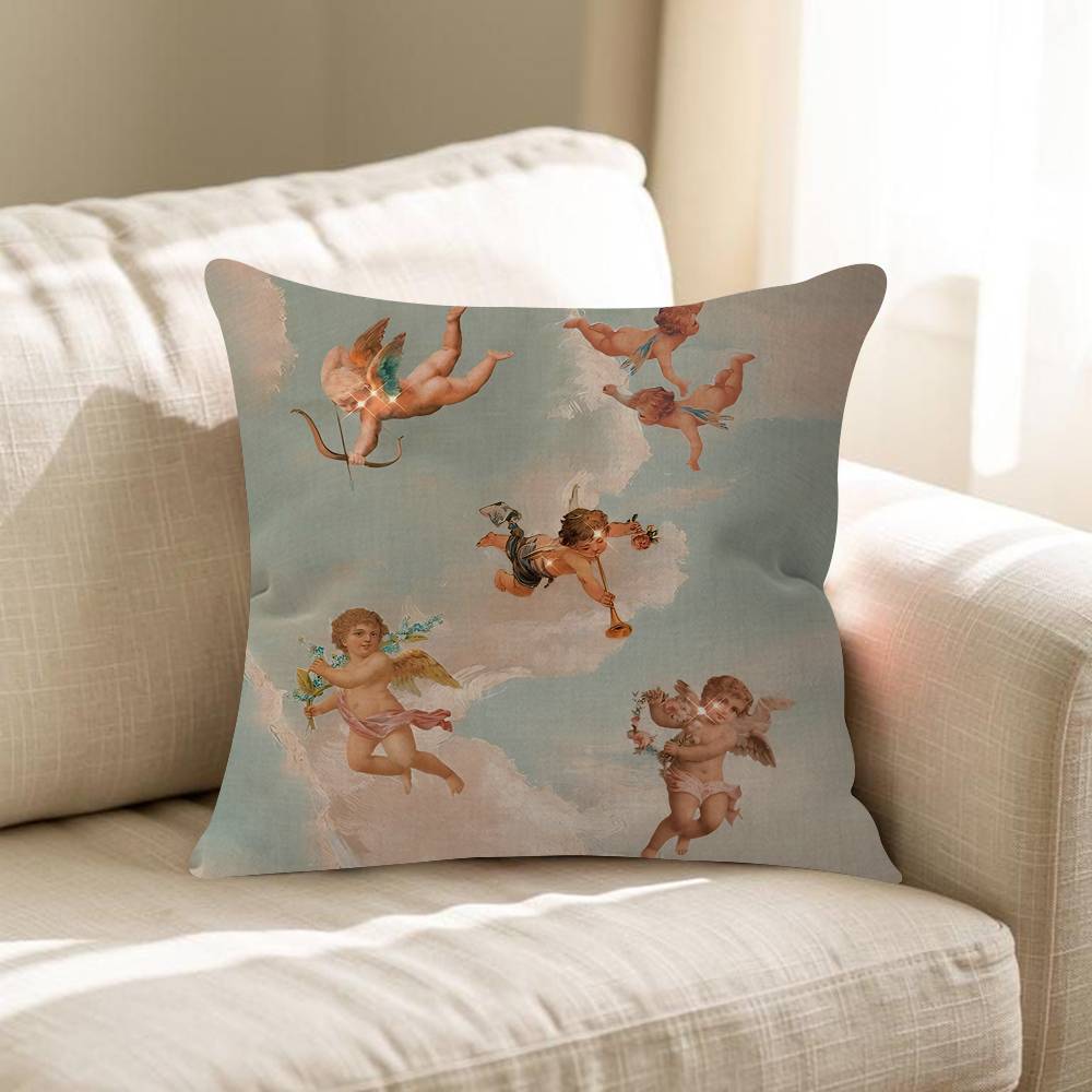 Kensington Kiss Cherub Pillow Gift Home Office Decoration Pillow Bedroom Sofa Car Cushion CoverPillow Case