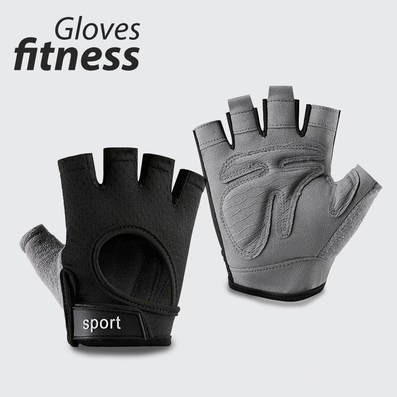 Fitness Gloves for Men and Women Half Finger Yoga Gym Dumbbell Exercise Sports Non Slip Wear Resistant Breathable Wrist Protection Gloves