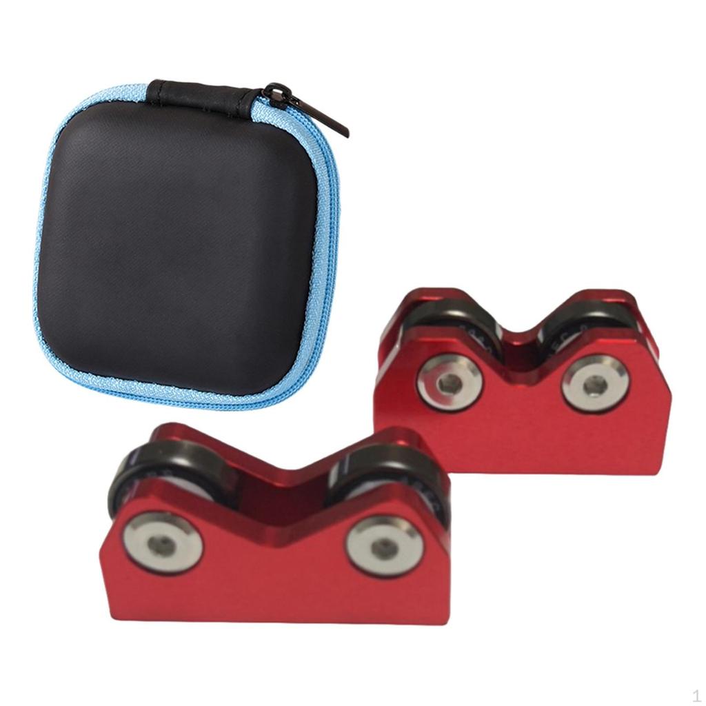 2 Pieces Billiard Cue Straightness Checker Parts Snooker Club Roller Detector