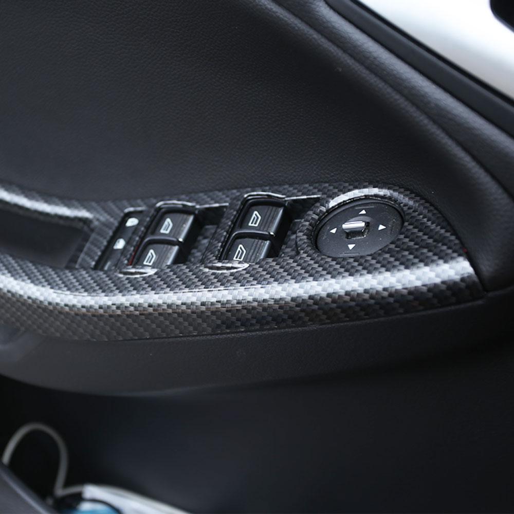 Car Interior Accessories for Ford Focus 3 MK3 2015-2018 LHD Steering Wheel Sticker Gear Shift Panel Cover Interior Modification
