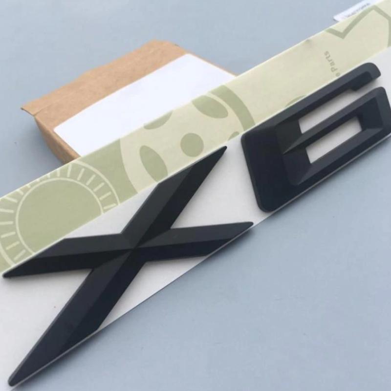 Car Rear Trunk Letter Emblem Badge Sticker Fit For X1 X3 X5 X6 GT