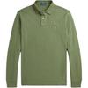 Polo SS24 Logo Embroidered Slim Fit Long Sleeve Polo Shirt Men Tops Flower-Path-Green MNPOKNI16823993-300