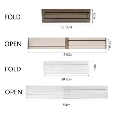 Drawer Dividers Adjustable Kitchen Expansion Contraction Combination Drawer Organizer Clear Plastic Organizer Storage Box