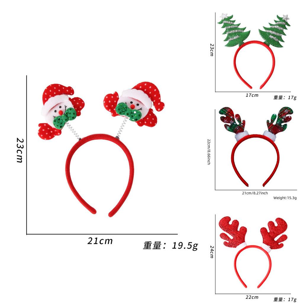 Christmas Party Butterfly Bow Headband Festive Hair Accessory For Children