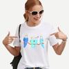 Aquarell Nymphensittich Papagei Vogel Druck Frauen T-Shirt Lustige Avocado T Shirt Femme Harajuku Kawaii Kleidung Weißes T-shirt Weibliche