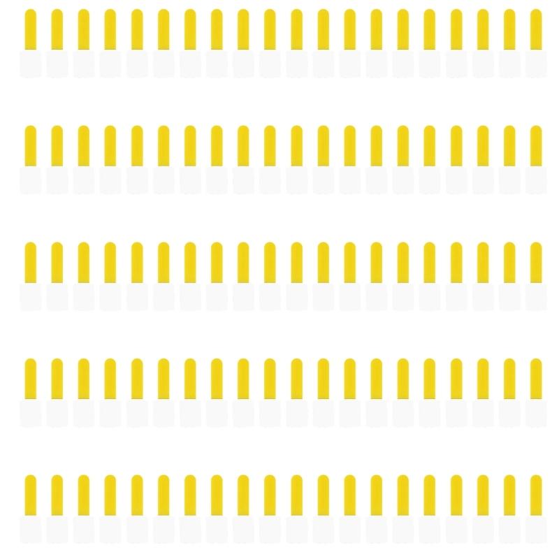 100Pcs Power Cord Storage Cable Manager Adhesive Cord Clip Cable Management Protector for Desktop Managements