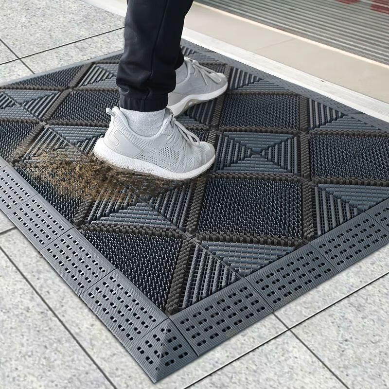 Outdoor Anti-Slip Plastic Dirt Scraper Entrance Mat
