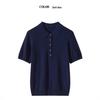 Women's Superfine Wool Knit Vest POLO Shirt