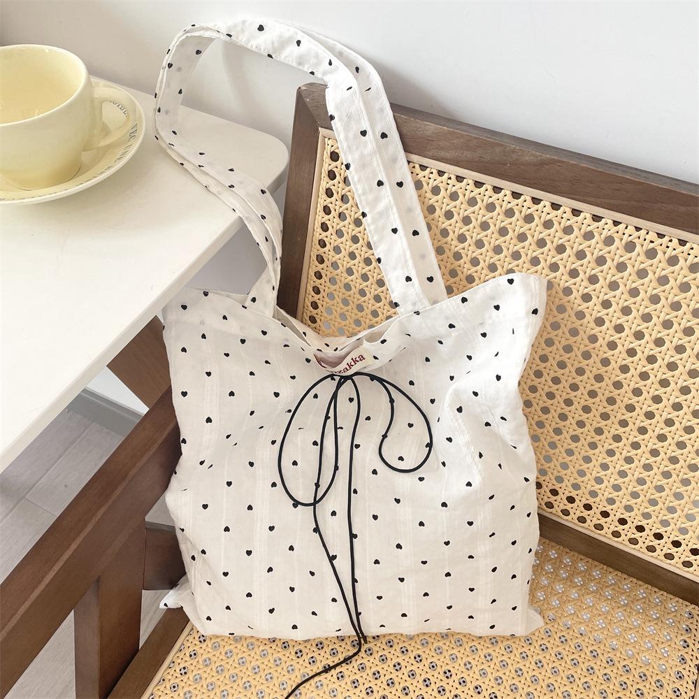 Casual Sweet Heart Women's Shoulder Bags Commute Simple Ladies Shopping Bag Summer Light Versatile Female Handbags Tote Purse