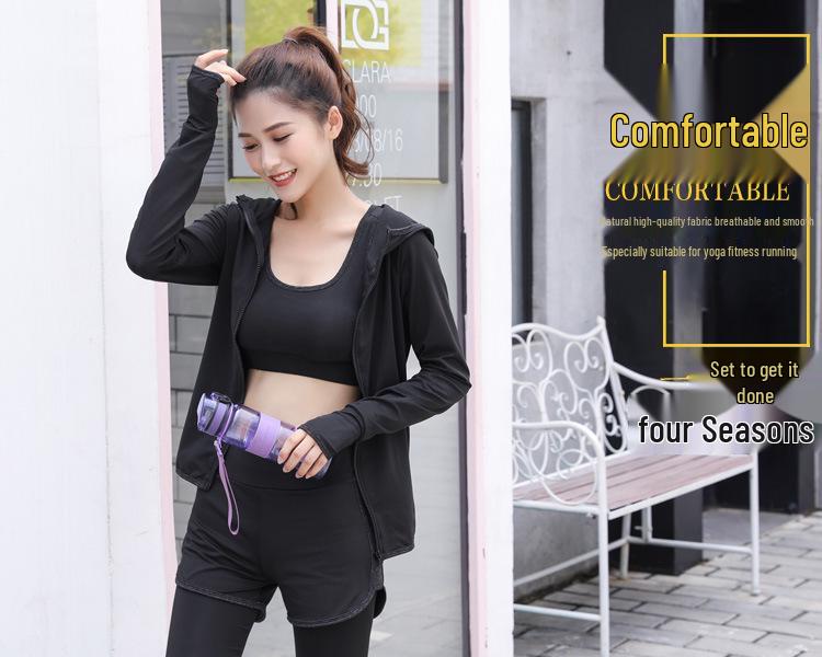 Women's Spring/Summer Yoga & Sports Set: Outdoor Exercise & Gym Fitness Wear