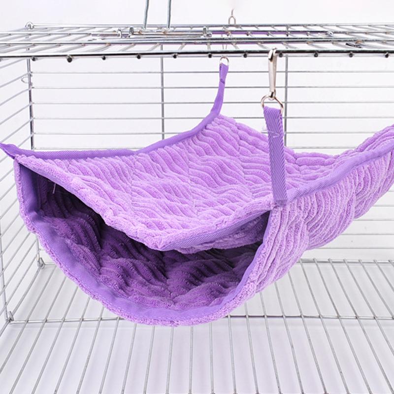 Winter Warm Luxury Double Bunkbed Hamster Hammock Hanging Guinea Pigs Sugar Glider Ferret Sleeping Bed Nest Cage Swing Toys