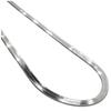 925 Flat Snake Chain, 2mm Wide, 40cm-45cm Long. A Luxurious, High-gloss, Reflective, and Glossy Necklace Made In Jaipur, India. (40cm) [Item]