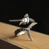 Buyee   Copper Male Big Ring Finger Vivid Marlin Open Ring For Women Men Fashion Punk Rock Fine Jewelry Circle Gift