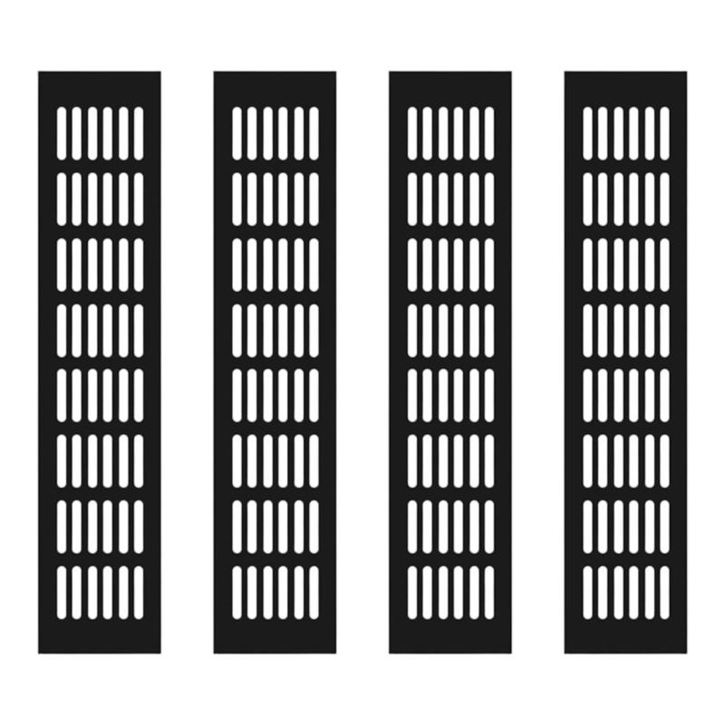 Aluminum Ventilation Grilles Airflows Vent Covers Strong Rustproof Double Side Airflows Grate 4pcs for Cabinets Wardrobes