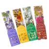 MomoPET Floral Journey Bookmark Collection: Semi-Transparent Page Clips with Four Seasons Flowers.
