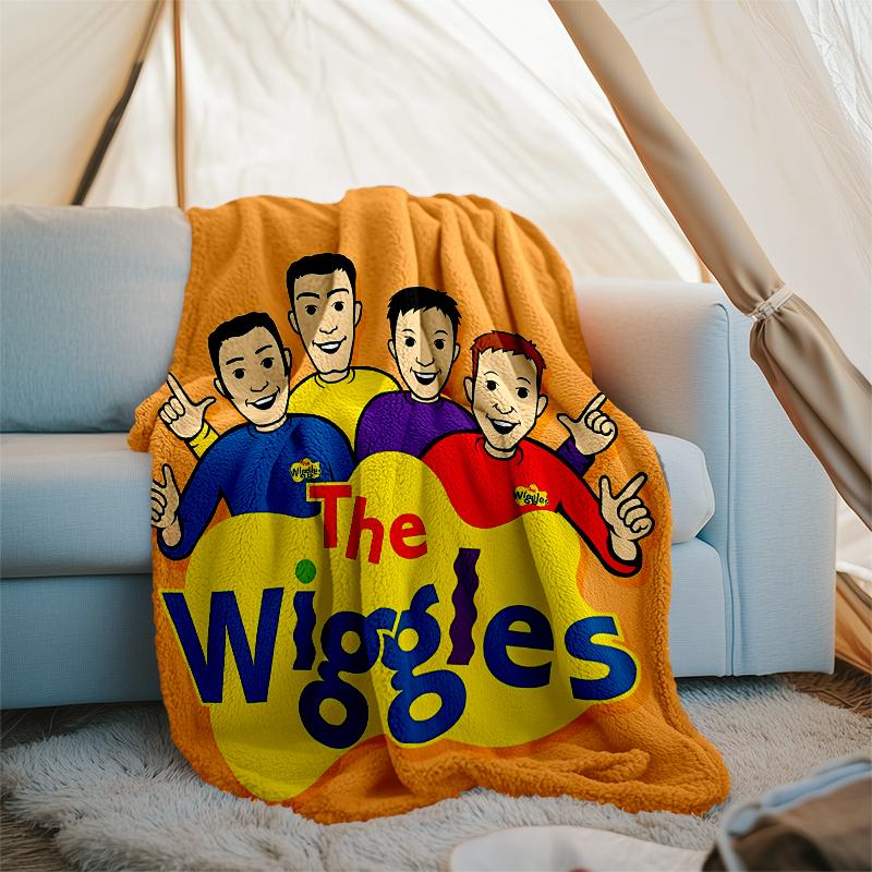The Wiggles printed throw blanket—soft,warm;versatile blanket for all seasons—perfect as &air-conditioning throw,nap blanket