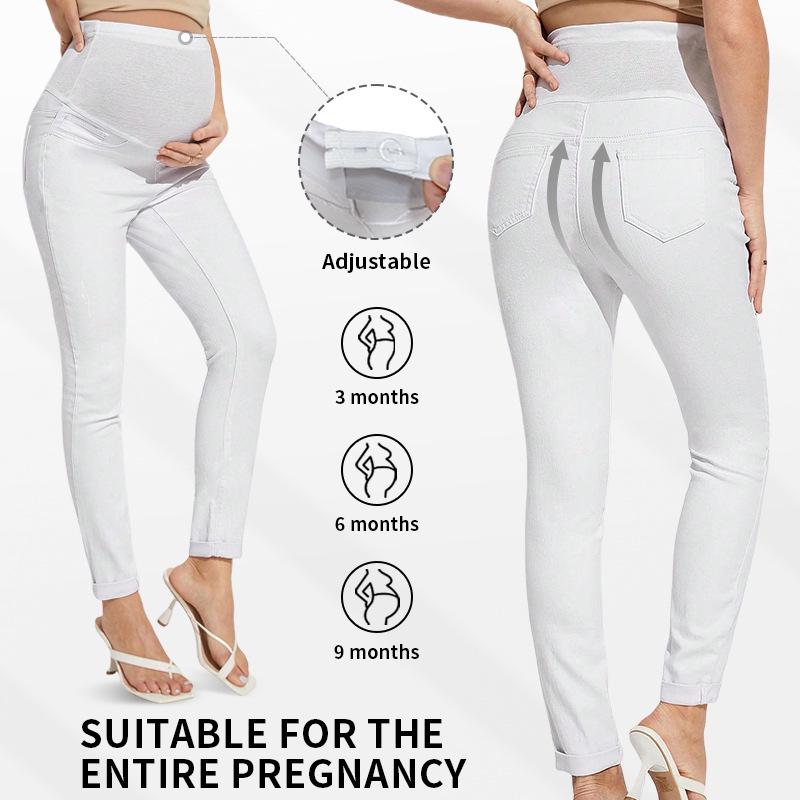 Maternity High Waist Ripped Skinny Jeans