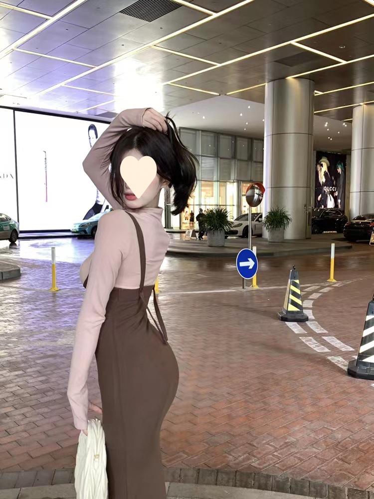 Kadın Alman Kadife Sıcak Balık Kuyruğu Elbise Takımı - Belden Oturan, Kalçayı Saran, Sonbahar ve Kış için Orta Boy İki Parça Set