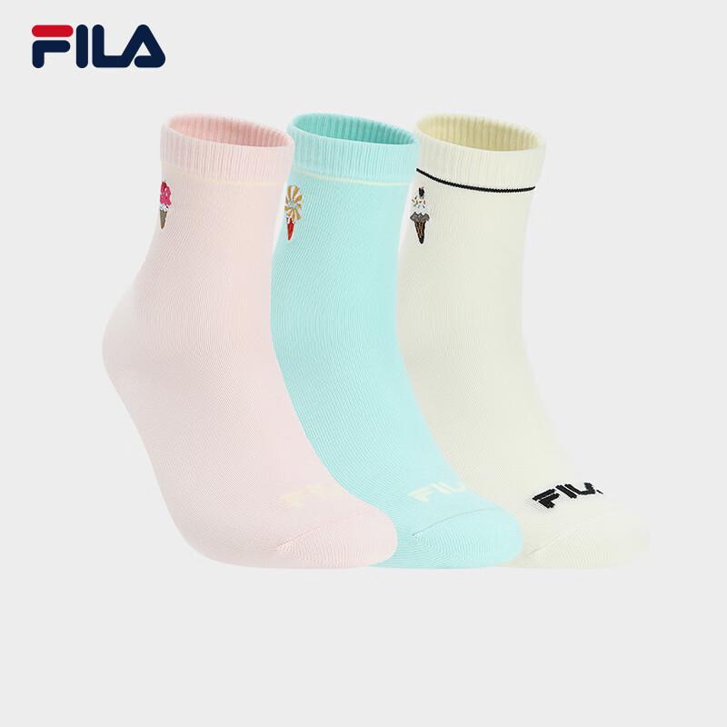 FILA Women s Mid-Crew Sports Socks (3 Pairs) XS