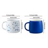 500ml creative design ink blue ceramic cup coffee cup couple water cup breakfast oatmeal cup holiday gift porcelain cup