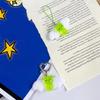 Cute Luminous Alien Cat Keychain Resin Mobile Phone Pendant Bag Charm Backpacks Purses Pendant Party Gift