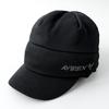 AVIREX Sweat Knit Cap with Newsboy Work Military Watch Black Men's Brim, Cap, Cap, Style, Golf, Cap, glt-av019,