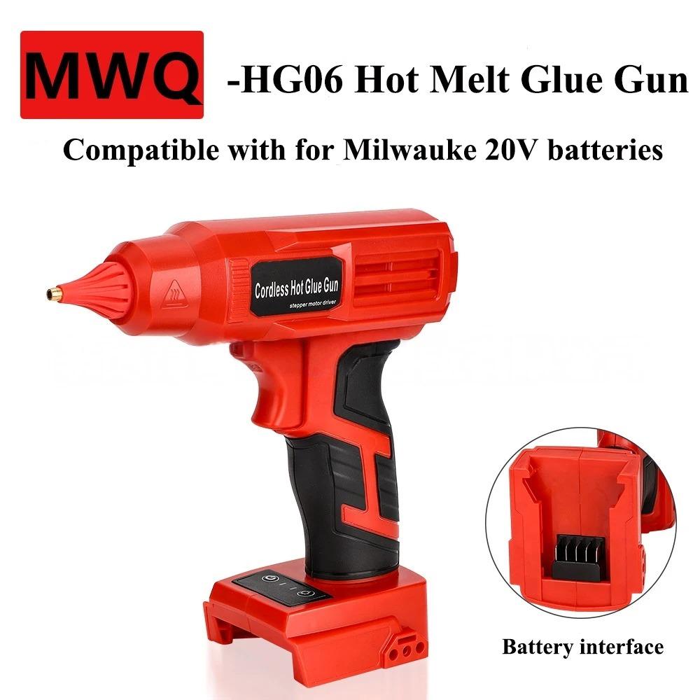 Cordless Electric Hot Melt Glue Gun with 11mm Glue Stick Welding Gun for Makita/DeWalt/Milwaukee/Bosch/Ryobi 18/20V Battery