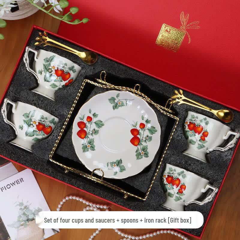 French Retro Ceramic Coffee & Tea Set
