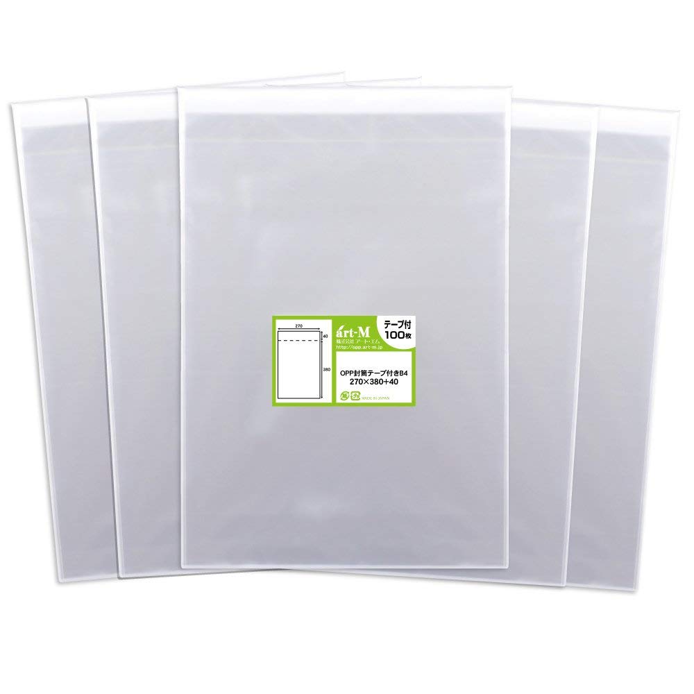 

B4 с лентой B4 1 уголок Прозрачный пакет OPP толщиной 30 микрон [Внутренний] [Для бумаги/плаката/конверта] (прозрачный конверт) [500 листов]