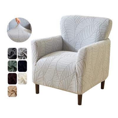 1Pc Jacquard Club Tub Armchair Cover For Living Room Stretch Chair Slipcover Stretch Single Sofa Slipcover For El Office Home