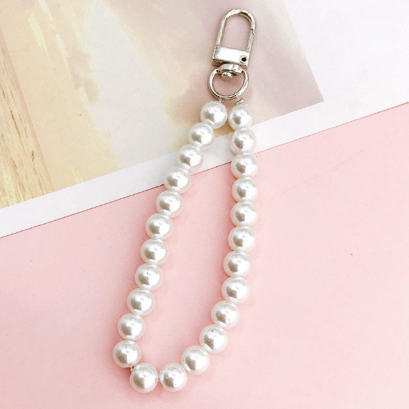 

Yi Lian DIY Phone Case with Glass Pearl & Star Charm Lanyard Pendant