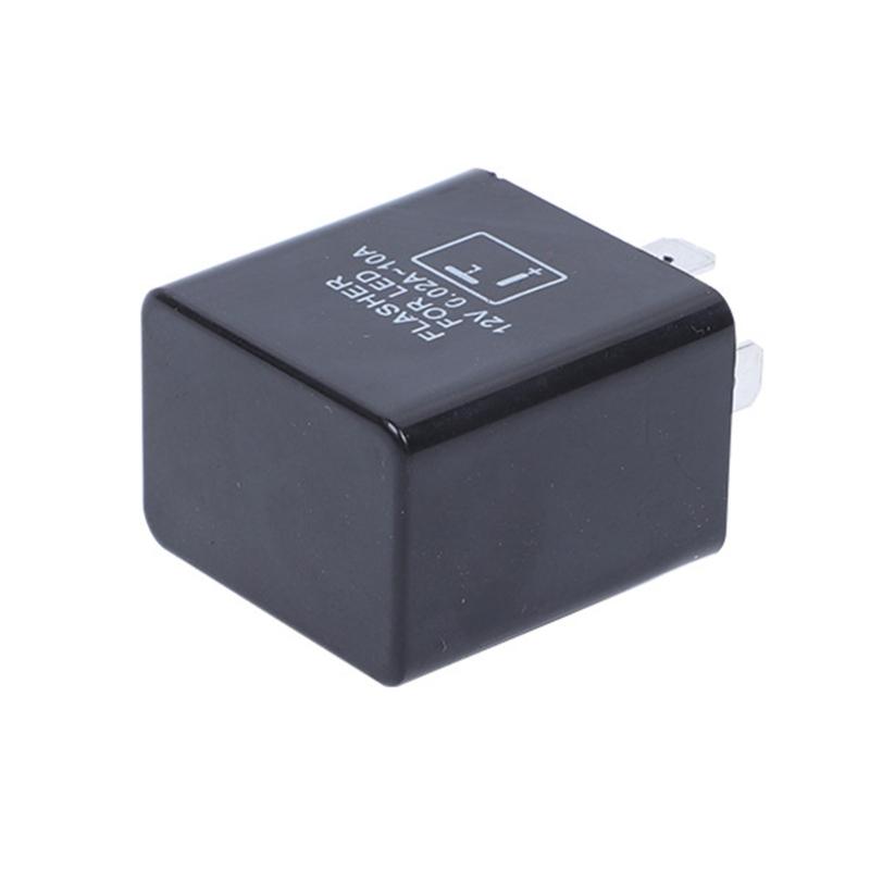 2-poliges elektronisches LED-Blinkrelais für LED-Blinkerbirnen für Motorräder, Hyper Flash, einstellbares LED-Blinkrelais